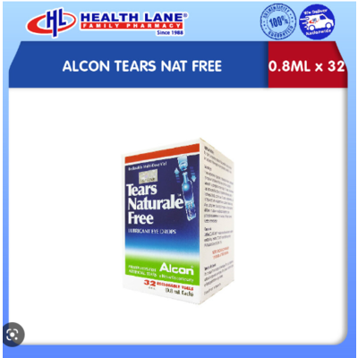 ALCON TEARS NAT FREE 0.8ML X 32